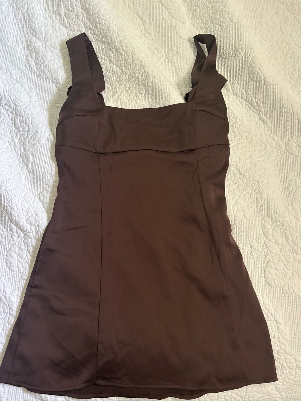 Urban Outfitters Brown Silk Dress